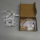 Perfect Curve Hat Organizer Cap Rack FAV | Hat Racks | Hold up to 40 caps | Over Door Organizer for Baseball Hat | Fitted & Adjustable Caps & Visors | Door Slam Proof | 2 Straps | White