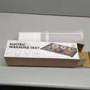 Food Warming Mat - Portable Party Buffet Electric Warming Tray, Foldable Food Warmer, Timed Off, Temperature Adjustable, Suitable for Daily, Outdoor, Party (Gray)