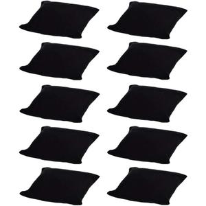 10-Pieces Velvet Small Bracelet/Watch Pillow Jewelry Displays (Black)