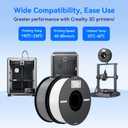 Creality 3D Printer Filament, 3D Printing Filament Tougher and Stronger, Accuracy +/- 0.02mm, 2kg, Blue*2