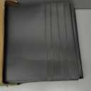 Fulmoon 24 Pcs 3 Ring Plastic Binders Bulk with 2 Pockets Flexible Binder with Transparent View Cover Plastic Binder for Home Office(1/2 Inch,Black)