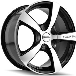 Touren TR9 3190 Black Wheel with Machined Face (16x7"/8x100mm)