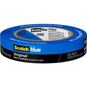 ScotchBlue Sharp Lines Multi-Surface Painter's Tape, 0.94 Inches x 60 Yards, Blue, Paint Tape Protects Surfaces and Removes Easily, Edge-Lock Painting Tape for Indoor and Outdoor Use (2093-24EC) 3 Pcs