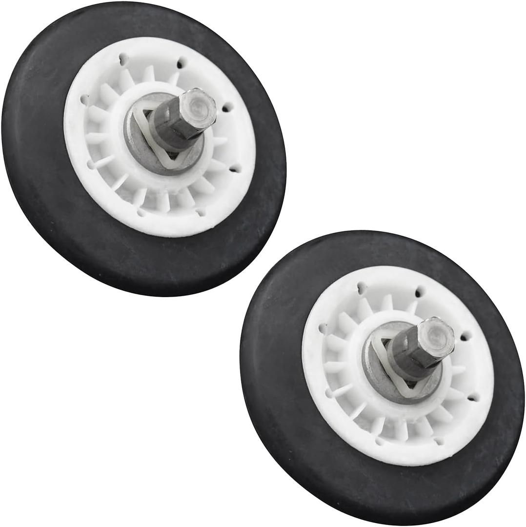 2 Pack 4581EL2002C Dryer Drum Roller Assembly Part Compatible with LG Kenmore Kenmore Elite Dryers Replaces 4581EL2002A 4581EL2002B PS8260240