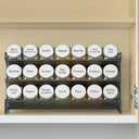 SpaceAid Spice Rack Organizer with 21 Spice Jars, 386 Spice Labels, Chalk Marker and Funnel Set for Cabinet, Countertop, Pantry, Cupboard or Door & Wall Mount - 21 Jars, 13.4" W 9" H, White