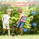 2 x 3PCS Hand-Made Knitted Footbags Set - Colorful Crochet Foot Bag Kick Balls for Adults and Beginners, Small Kick Sack for Juggling Practice, Indoor Outdoor Games, Party Favors and Group Play