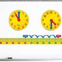 Learning Resources Magnetic Elapsed Time Set, Telling Time, Clock for Kids, Classroom Supplies, Set of 2