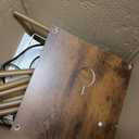 addlon Floor Lamp with Shelves, 4-Tier Modern Shelf Floor Lamp with 3CCT LED Bulb, Display Lamp for Living Room, Bedroom and Office - Brown (Vintage)