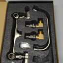 Wall Mount Kitchen Sink Faucet 8 Inch Center Wall Mounted Commercial Faucets with 8 Inches Swivel Spout 2 Handle for Laundry Restaurant(Brushed,8")