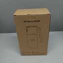 Upgrade 2 in 1 Oil Sprayer for Cooking, 17oz Light-Blocking Glass Olive Oil Dispenser Bottle for Kitchen,Food-Grade Oil Mister with 8 Stickers for Salad, Frying(Amber Bottle-Black Gap)