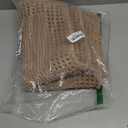 RESARE Waffle Bath Mat, Super Absorbent Non Slip, Machine Washable, Ultra Soft Boho Bath Rugs with Tassels, Upgraded Bordered Design, 17"x24" Brown Pack Of 2