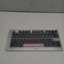 dagaladoo PBT Keycaps with Metal Paint,112-Key Black/Pink Custom Keycap Set dye Sublimation,Cherry Profile Key caps for 61/64/66/68/75/84/87 MX Switches Mechanical Keyboards