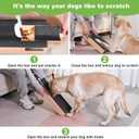 M-Shaped Dog Scratch Pad for Nails with Treat Box, Dog Nail Scratch Board for Large Dogs, Dog Nail File Toy and Shorten Dogs Side Nail Easier (with Treat Box, L)