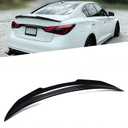 Rear Trunk Spoiler fits for Infiniti Q50 2014-2024, Gloss Black