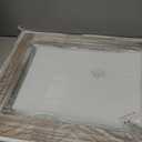 Mirrors for Wall Rustic Wooden Frame Rectangle Mirror Vintage Hanging Mirror for Bedroom Bathroom Living Room Farmhouse Wall Decor White Large 20" x 16 "