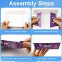 25 Pcs Graduation Party Favors Supplies Paper Food Trays Graduation Decorations 2026 Food Boats Paper Trays Grad Table Decor Serving Tray Grad Party Decorations Favors-Purple-Purple