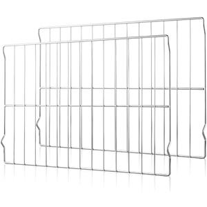 [Upgraded] 2Pcs Range Oven Racks W10256908 for Whirlpool/KitchenAid/Roper/Maytag/Kenmore Range, Replaces W10138079, 3195710, W10179196, 24" x 15.75" Size, Not Universal