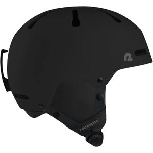 Comstock Kids Ski & Snowboard Helmet with ABS Shell, EPS Impact Protection & 10 Cooling Vents - Adjustable Winter Sports Gear, Goggle Clip (48-51cm X-Small, Matte Black)