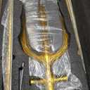 82.7" Stainless Steel Sea King Poseidon Trident Real Metal Neptune Tridentweapon,Mermaid Sword