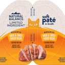 Natural Balance Limited Ingredient Reserve Split Cup Duck & Sweet Potato Soft Pate Wet Cat Food Recipe for Sensitive Stomachs and for Healthy Digestion, 2.6 oz. (Pack of 10), No BB Date