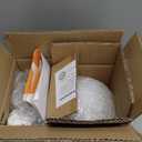 BOKT Frosted White Glass Wall Sconce Mid Century Modern Globe Ball Wall Light Brushed Brass Gold Adjustable Wall Sconce Lighting Industrial Vanity Bathroom Wall Lamp (Gold+White)