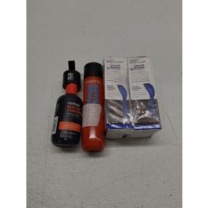 ROMAN Men's Restore Conditioner; Clairol Root Touch-Up by Nice'n Easy Permanent Hair Dye; BOLDIFY Hairline Powde; MATRIX Mega Sleek Shampoo