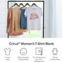 Cricut Women's T-Shirt Blank, V-Neck, DIY Custom T-Shirt, Large