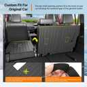 powoq 7 Seats Fuel Cargo Mat Compatible with 2025 2026 Toyota 4Runner Backrest Mat 2nd Backrest Liner TPE Cargo Liner Back Seat Protector Replacement for 2025-2026 Toyota 4Runner Accessories