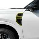 BOGAR TECH DESIGNS for Nissan Armada 2025-2026 Side Fender Vents Chrome Delete – Precut Vinyl Trim Overlay, Gloss Black Blackout Look