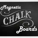 Loddie Doddie Magnetic Chalkboard & Magnet Board - 24"x36", White - Porcelain Enamel & Chalkboard Calendar - Photo & Magnet Display - Rustic Farmhouse Charm & Kitchen Menu Board