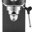 CASABREWS CM5418 Espresso Machine 20 Bar, Stainless Steel Espresso Maker with Milk Frother Steam Wand, Compact Cappuccino Machine for Home, Espresso Coffee Machine with Removable Water Tank, Black