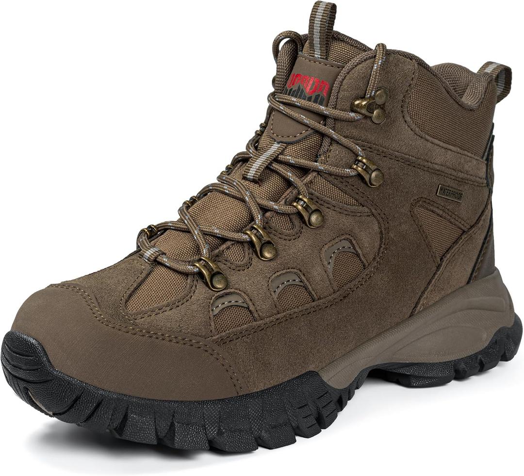 R CORD Womens Hiking Boots Waterproof Lightweight - Anti-Blister Non Slip Outdoor Shoes with Ankle Support for Trail, Camping, Backpacking 9.5