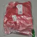 blibean Girls Summer Tie Back Dress Tween Kids Off Shoulder Dresses Size 4-15 Years (Red, XXL)