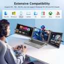 15" Laptop Screen Extender, 3.59 lbs Lightweight Portable Laptop Monitor Extender, 1080P FHD Triple Monitor for 15-17.3" Laptop,Plug-Play HDMI/USB-C/A, MacOS/Windows/Android