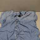 Zilcremo Women Denim Shirt Dresses Short Sleeve Distressed Jean Dress Button Down Casual Tunic Top (Blue, XXL)