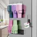 2PCS Magnetic Cup Holder for Fridge, Stanley Cup Holder with Tumbler Lid Organizer, Strong Magnetic Water Bottle Organizer for Stanley Tumbler, Stanley Cup Accessories
