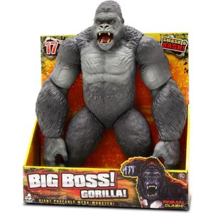 Lanard Primal Clash! Big Boss Gorilla! - 17'' Action Figure, Giant Poseable Mega-Monster, Ages 3+