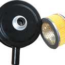 Air Compressor Intake 6" Air Filter Silencer 1" MPT Paper Cartridge Metal House MAF005