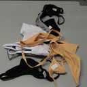 FINETOO 10 Pack G-String Thongs for Women Cotton Panties Stretch T-back Tangas Low Rise Hipster Underwear Sexy (Light color-10pack, Small)