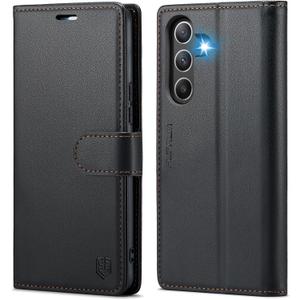 FLIPALM Wallet Case for Samsung Galaxy A36 5G, RFID Blocking Credit Card Holder, PU Leather Folio Flip Kickstand Protective Shockproof Cover for Galaxy A36 (Black)