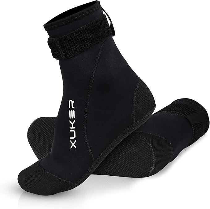 XUKER Neoprene Water Socks 3mm, Sand Proof Beach Volleyball Socks Diving Socks for Outdoor Water Sports 

 3XL