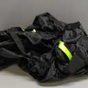 UIRWAY Fire Pit Cover 44 Inch Round, Waterproof Outdoor Fire Pit Cover, 600D Heavy Duty Oxford Fabric Firepit Cover with PVC Coating, Strong Tear & Windproof Patio Fire Pit Table Cover, Black