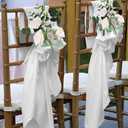 N&T NIETING Artificial Flowers 50pcs Real Touch White Flowers Artificial Roses for Decoration for DIY Wedding Bouquets Bridal Centerpieces Floral Shower Party Tables Home Arrangement