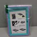 MENZO Case for 10-inch Tablet (Fit 13th Generation Only), Layer Duty Shockproof Rugged Case with Kickstand, Light Purple+Turquoise