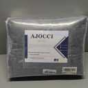 AJOCCI Velvet Quilt Set, Grey Velvet Quilt King Size Comforter Set, Luxury Bedding Soft Plush Bedspread, Machine Washable Coverlet, All-Season 3 Pieces