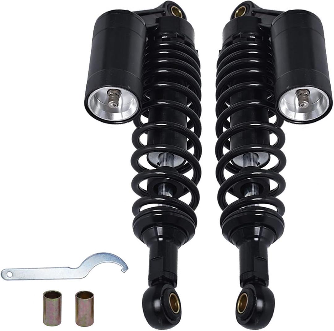 LABLT Universal Motorcycle Air Shocks Absorber 340 mm 13.5 Inch Rear Suspension Damper Replacement for Honda Yamaha and Most 150cc-750cc Sport Bikes, Dirt Bikes, Go-kart and Moped Quad