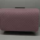 Rolling Teacher Bag with Wheels, Teacher Tote Bag with Detachable Trolley, Fits for 15.6" Laptop(Patent Design) (Pink)