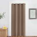NICETOWN Blackout Curtain 78 inch Length - Grommet Thermal Insulated Room Darkening Doorway Curtain Sound & Light Blocking for Bedroom/Living Room, Cappuccino, W52 x L78, 1 Panel