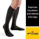 FUTURO Dress Socks for Men, X-Large, Black, Firm (20-30 mm/Hg)