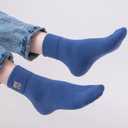 HUGSWEET Thin Soft Cotton Crew Socks for Women Ankle above Bootie Socks Gifts for Women 5-10 Pairs